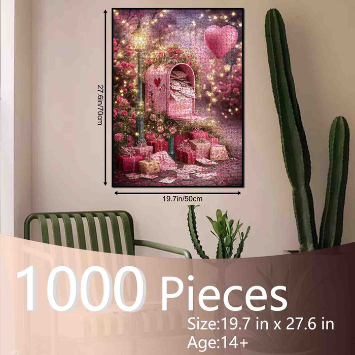 Romantic Love Letter Mailbox Jigsaw Puzzle