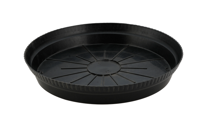 Greenri Planter Round Plates BLACK round planter plate - product view 2
