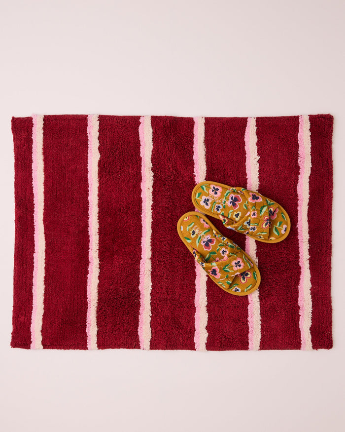 Ruby Rose Stripe Bath Mat