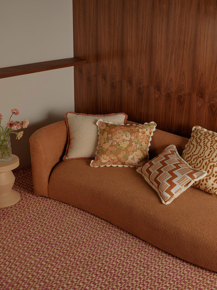 Rushes Wheat 60cm Cushion styled