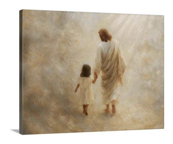 Safe Haven, Black Hair Girl - Canvas