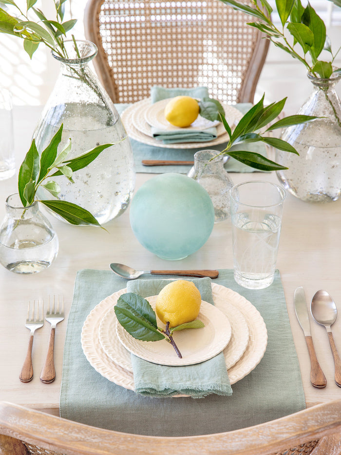 Sage Green Linen Placemat Set/6 • Coastal Compass Home Decor