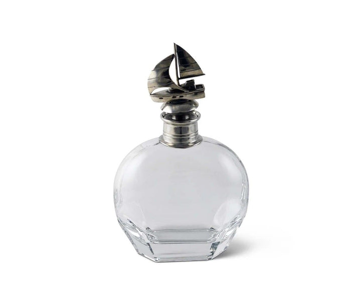 Sailboat Whiskey Decanter - Coastal Compass Home Decor
