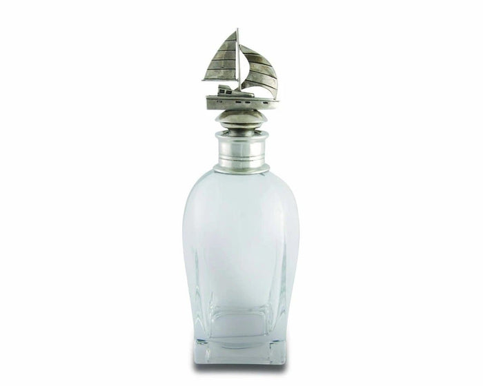 Sailboat Whiskey Decanter - Coastal Compass Home Decor