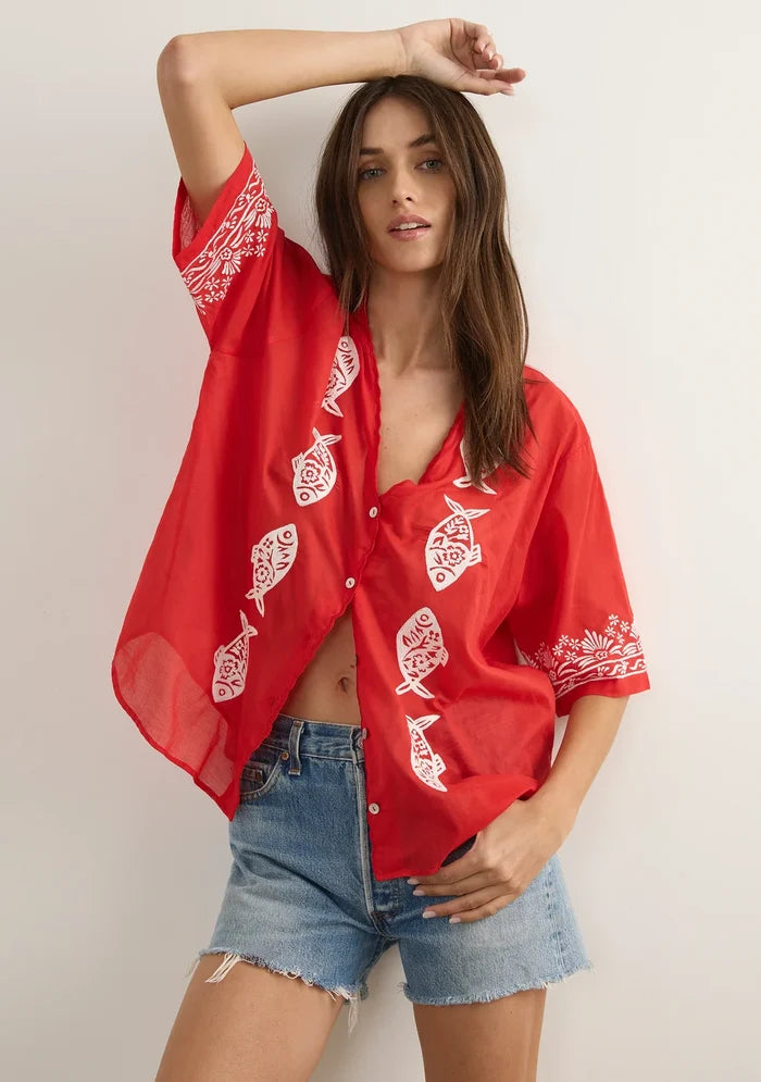 Sardine Embroidered Blouse