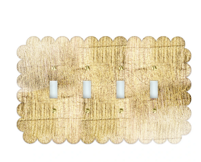 Sassy Switch Plate - Gold Leaf
