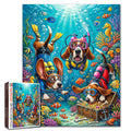 Scuba Dogs Underwater Treasure Adventure Jigsaw Puzzle