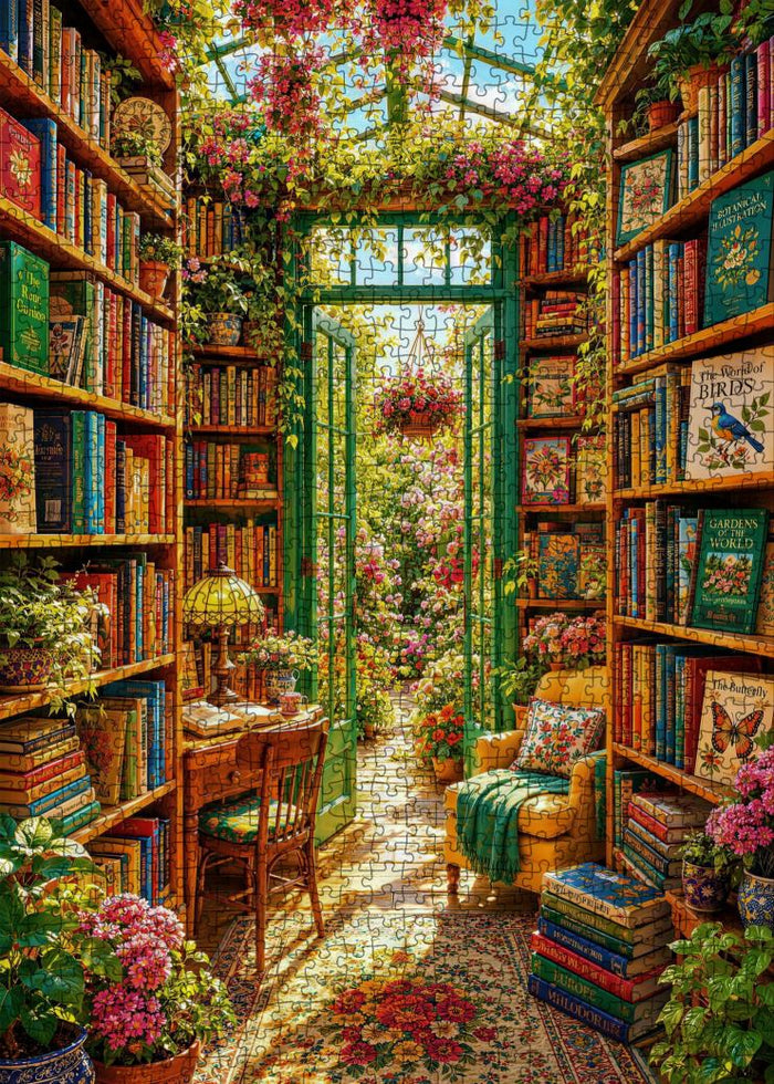 Secret Garden Library Jigsaw Puzzle