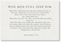 Seek Him - Print