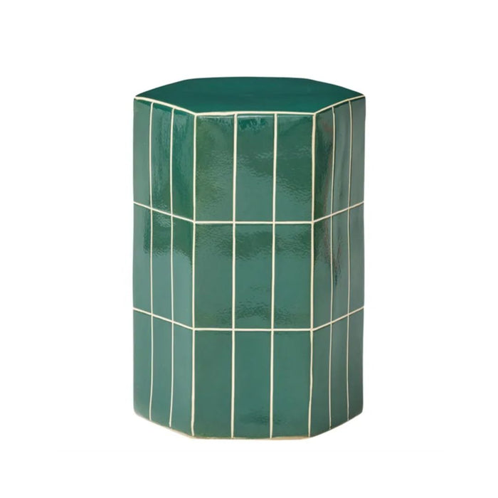 Seidler Ceramic Tile Stool - Pine