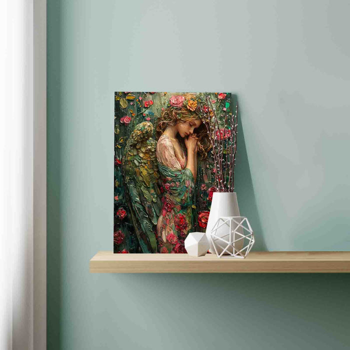 Angel Among Roses Paint by Numbers