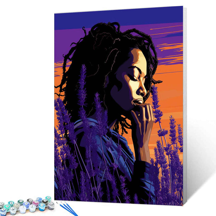 Serene Lavender Sunset Paint by Numbers