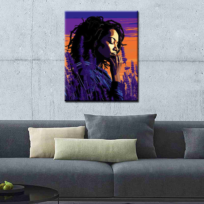 Serene Lavender Sunset Paint by Numbers