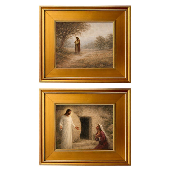 Set of 2 Framed Prints | Easter – Paths of Peace & At the Tomb