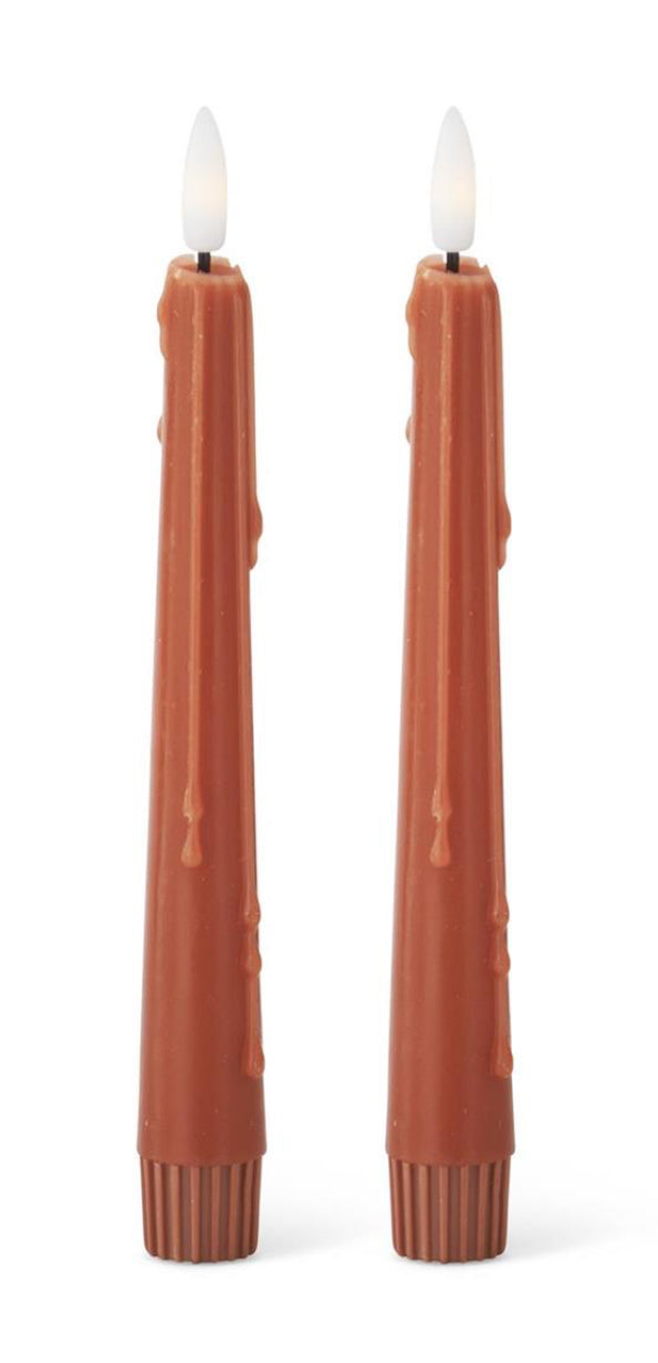 Set of 2 LED drip candles