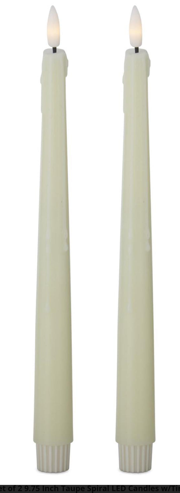 Set of 2 LED drip candles