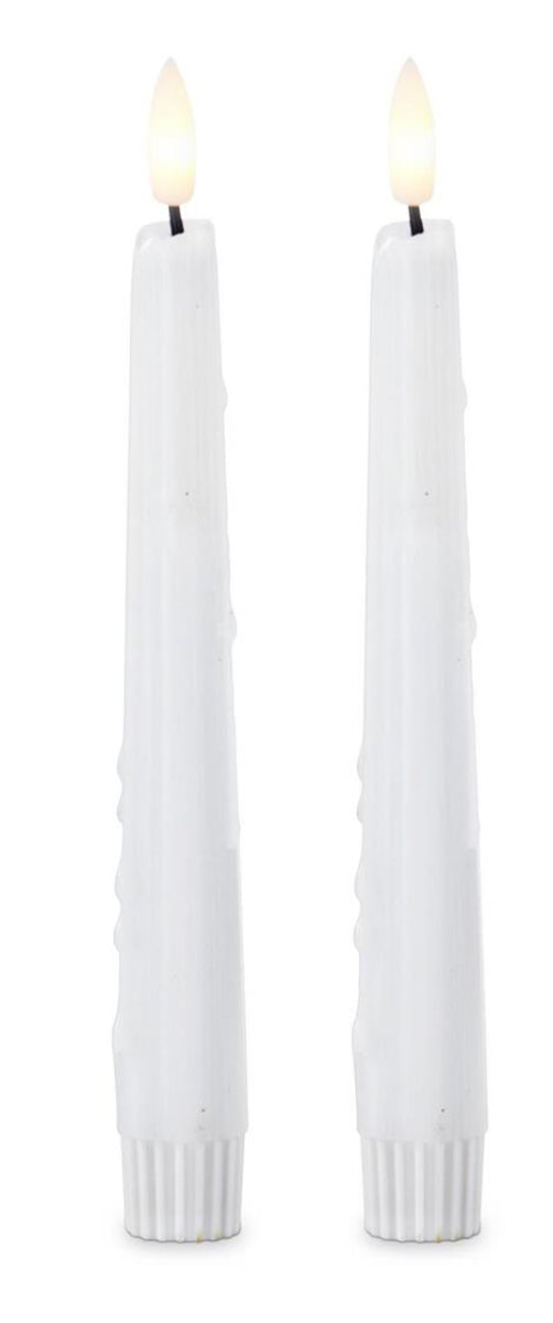 Set of 2 LED drip candles