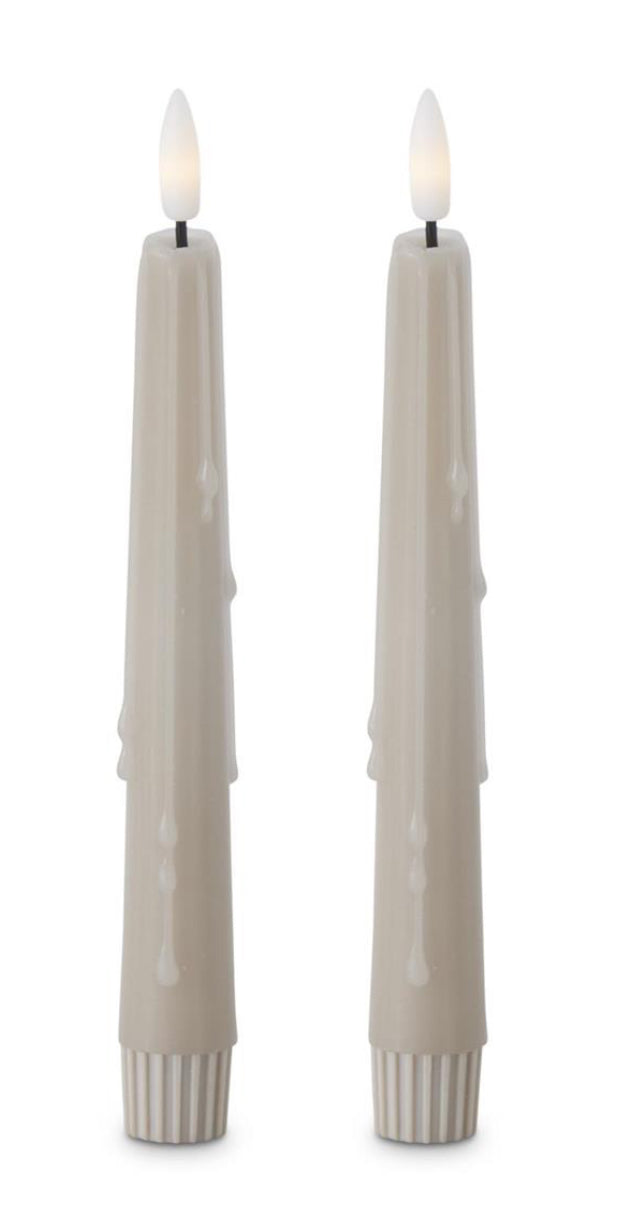Set of 2 LED drip candles