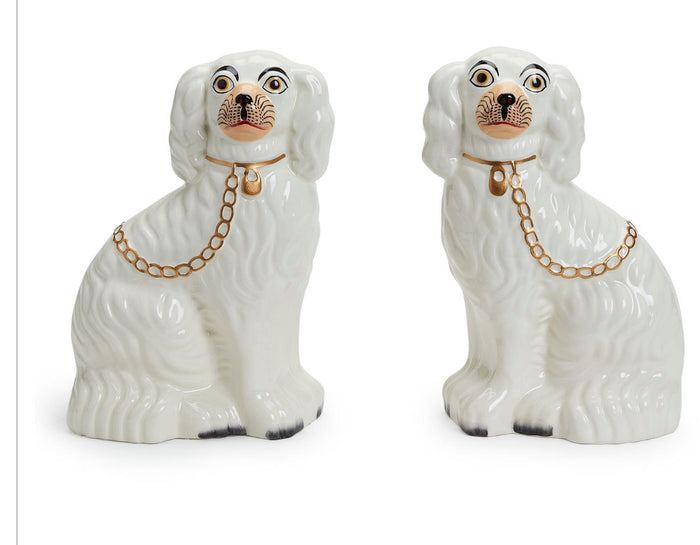 Set of 2 Staffordshire Dog Statues