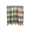 Sheena Wool Blend Throw - Blue