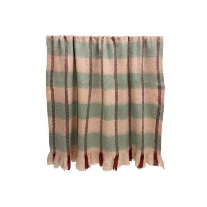 Sheena Wool Blend Throw - Nude