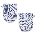Shore Waves Mini Oven Mitt • Coastal Compass Home Decor
