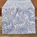 Shore Waves Table Runner • Coastal Compass Home Decor
