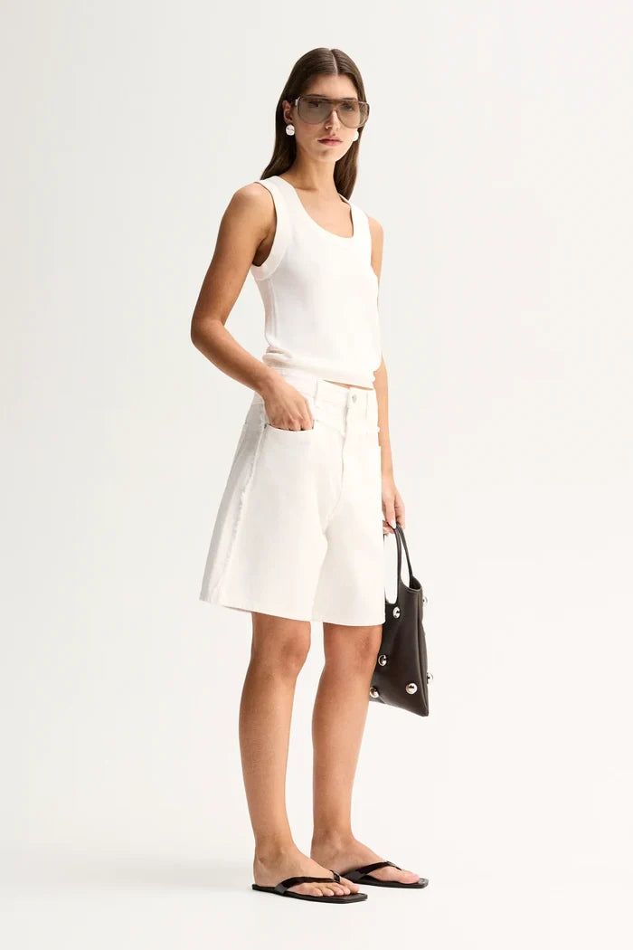 Silas Knit Top - White