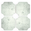 Silver Leaf Coasters- Set of Four