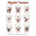 Sippin' Santas Frosted Cups / 9 Cups - Christmas