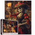 Skeleton Toast Celebration Jigsaw Puzzle