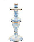 Sky Blue Check Medium Candlestick