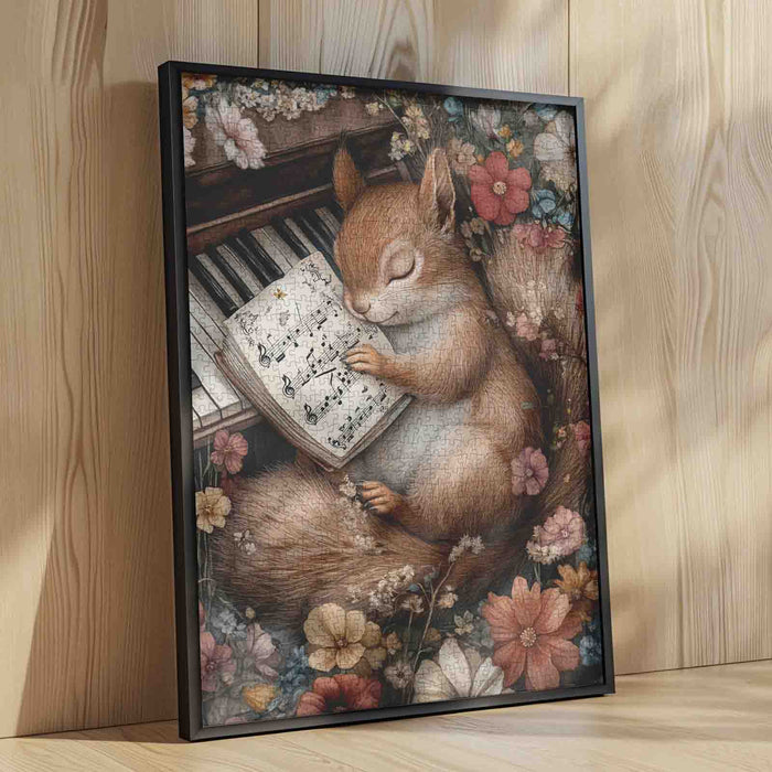 Sleeping Squirrel Piano Melody Jigsaw Puzzle