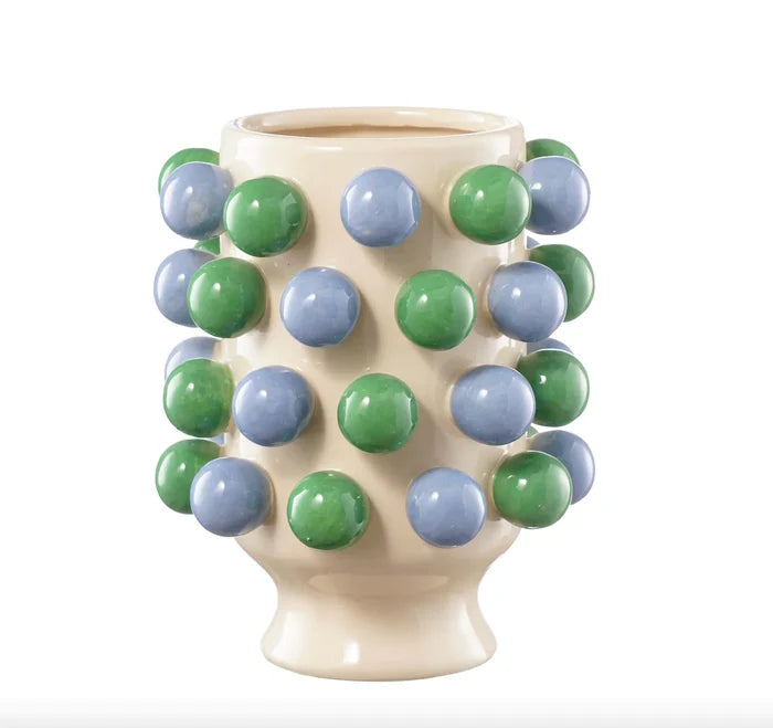 Small Bubble Vase - Green and Blue