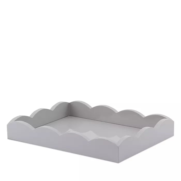 Small Scalloped Serving Tray, Chiffon