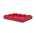 Small Scalloped Serving Tray, Watermelon