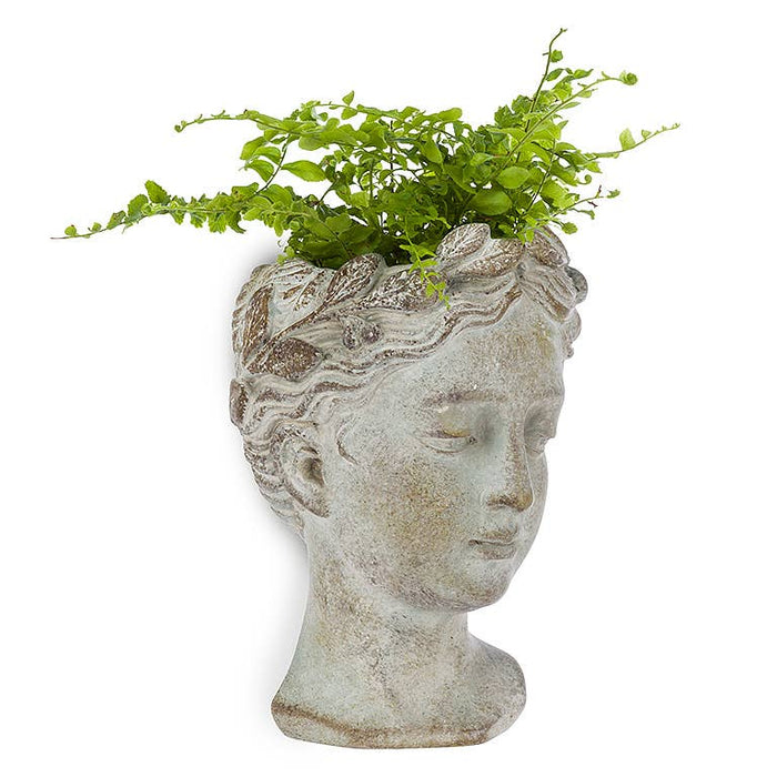 Small Woman Head Wall Planter-6.5"H