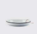 Snow White Pasta Bowl, Enamelware