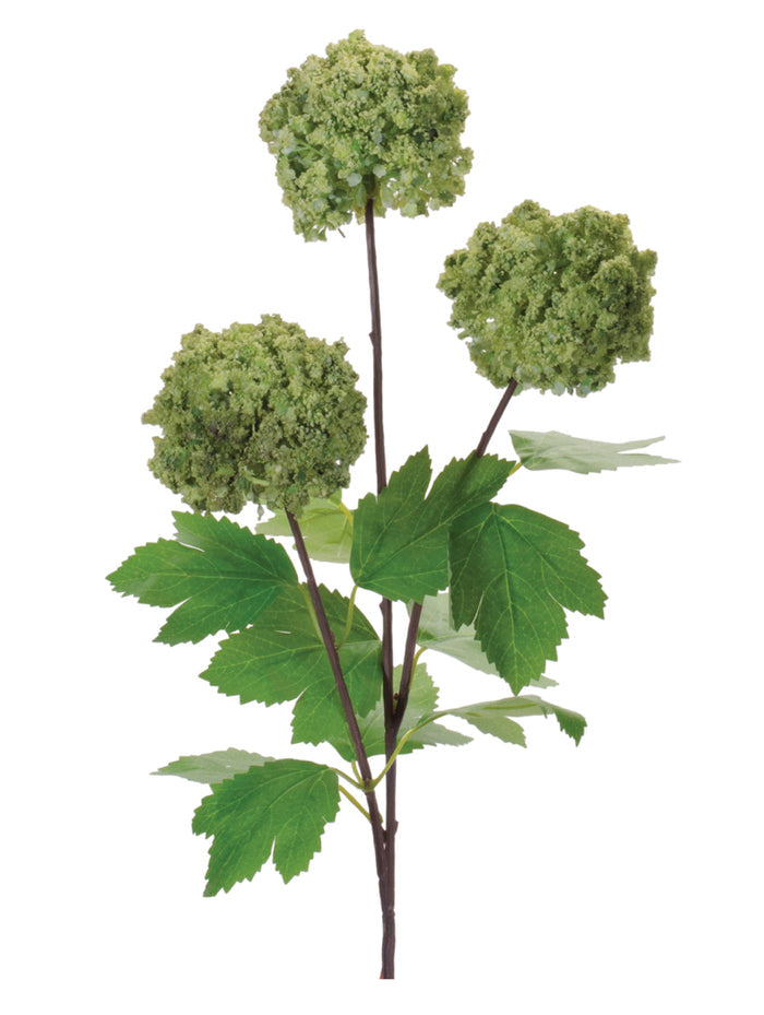 SNOWBALL BRANCH 29.5”H POLYESTER