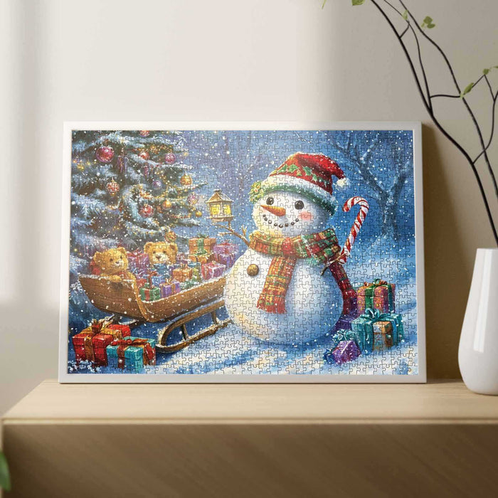 Snowman’s Gift Parade Jigsaw Puzzle