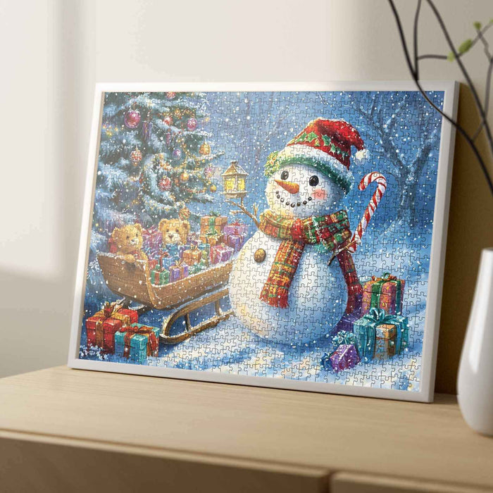 Snowman’s Gift Parade Jigsaw Puzzle