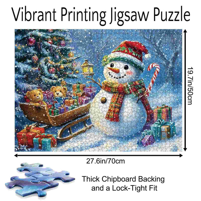 Snowman’s Gift Parade Jigsaw Puzzle