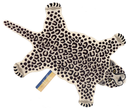Snowy Leopard Rug