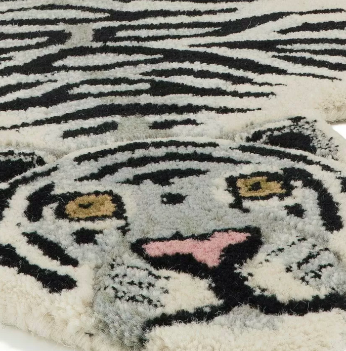 Snowy White Tiger Rug