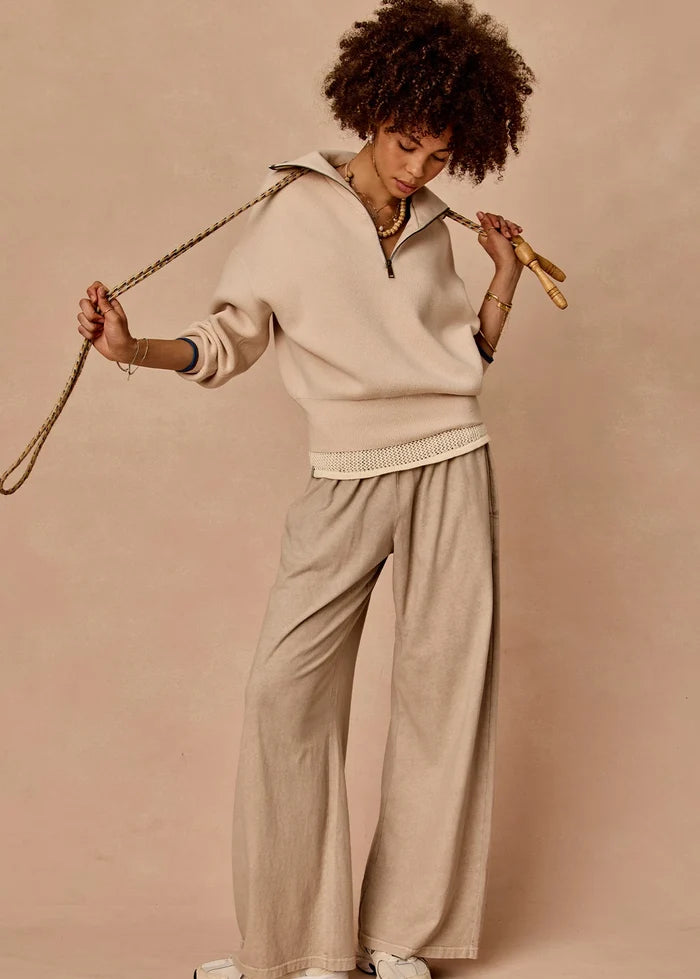Soho Tokio Wide Leg Pant - Mushroom