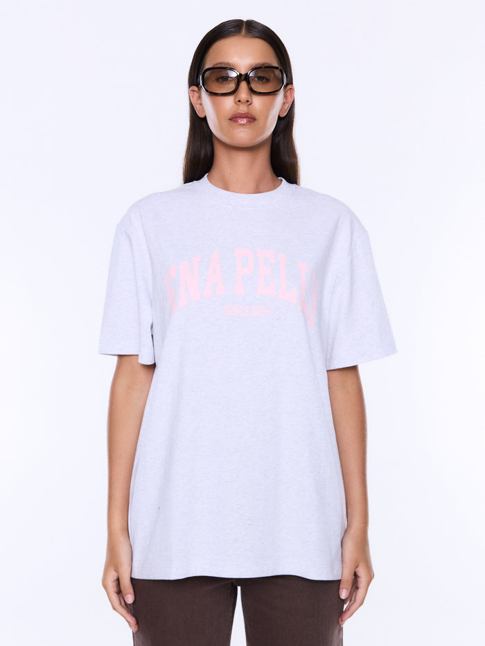 Sophia Relaxed Tee - White Marle