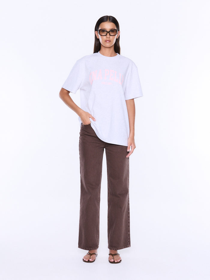 Sophia Relaxed Tee - White Marle