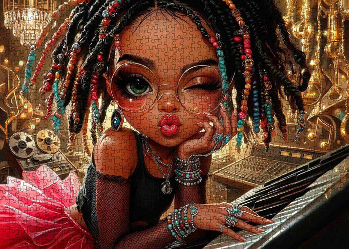 Soulful Studio Girl Jigsaw Puzzle