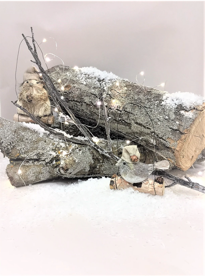 Split Log Silver