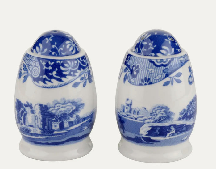 Spode Blue Italian Salt & Pepper Set